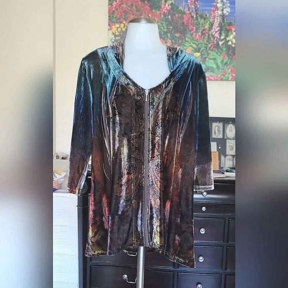 Graphic Oversized 3/4 Sleeve Hoodie By one world